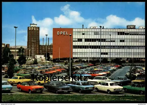 ÄLTERE POSTKARTE RÜSSELSHEIM OPEL OPELWERKE Adam Opel AG Autofabrik car factory Ansichtskarte AK cpa postcard