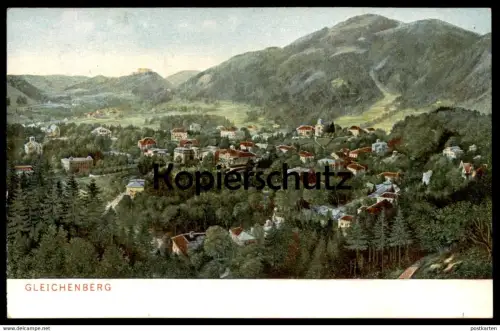 ALTE POSTKARTE BAD GLEICHENBERG PANORAMA Totalansicht Steiermark Österreich Austria cpa postcard AK Ansichtskarte