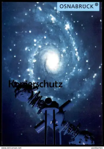 ÄLTERE POSTKARTE OSNABRÜCK PLANETARIUM Teleskop Telescopium telescope Druckfehler Ansichtskarte AK cpa postcard