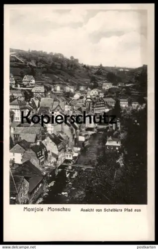 ALTE POSTKARTE MONSCHAU MONTJOIE ANSICHT VON SCHEIBLERS PFAD AUS Verlag Salzburg Ansichtskarte AK cpa postcard