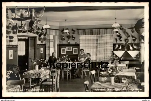 ALTE POSTKARTE DÜMMERLOHAUSEN BEI DAMME SCHOMAKERS PENSIONSHAUS VOGELSAMMLUNG VOGEL BIRDS padded bird oiseau cpa