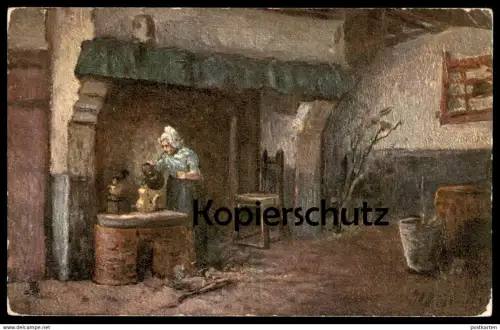 ALTE POSTKARTE OILETTE RAPHAEL TUCK BAUERNHAUS TEE tea Tucks postcard Teekanne 1530 Ansichtskarte cpa AK