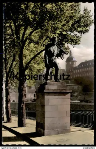 ÄLTERE POSTKARTE SIEGEN DER BERGMANN 1958 pitman digger mineur Denkmal monument Ansichtskarte AK cpa postcard