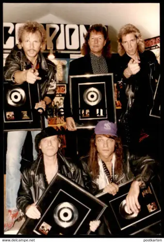 ÄLTERES ORIGINAL FOTO SCORPIONS MUSIK Band Hardrock Heavy Metal Klaus Meine Rudolf Schenker Matthias Jabs photo