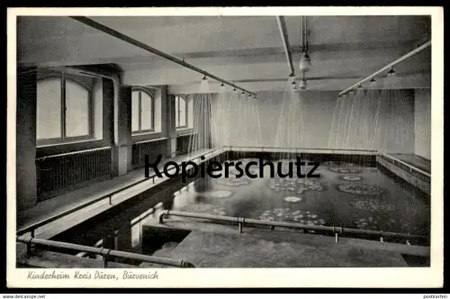 ALTE POSTKARTE KINDERHEIM KREIS DÜREN BÜRVENICH Zülpich Schwimmbad Swimming Pool Piscine Ansichtskarte AK cpa postcard