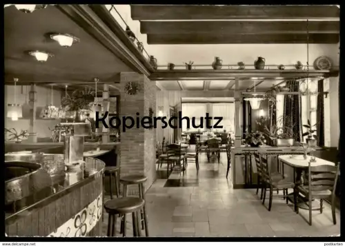ÄLTERE POSTKARTE RHEINE ALTES GASTHAUS HAGEMANN KANALHAFEN Gastwirtschaft Restaurant Theke Ansichtskarte AK cpa postcard