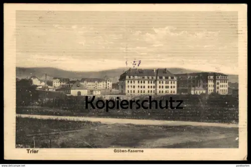 ALTE POSTKARTE TRIER TRÈVES GÖBEN-KASERNE GÖBENKASERNE barracks casern cpa postcard Ansichtskarte AK