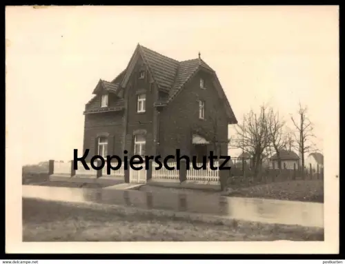 ALTES ORIGINAL FOTO HAUS VERMUTLICH LEVERKUSEN 9 x 12 CM PHOTO VERMERK EIN LICHTBILD DES VERPFÄNDETEN GRUNSTÜCKS