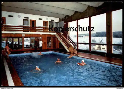 ÄLTERE POSTKARTE DESSERATH HAUS CHRISTINA EIFEL DEUDESFELD DAUN Bad Piscine Swimming Pool AK Ansichtskarte cpa postcard