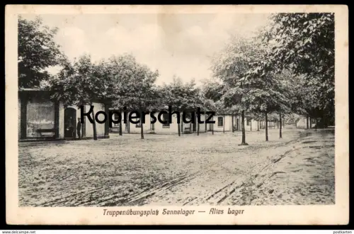 ALTE POSTKARTE TRUPPENÜBUNGSPLATZ SENNELAGER ALTES LAGER bei Paderborn camp barrack Ansichtskarte AK cpa postcard