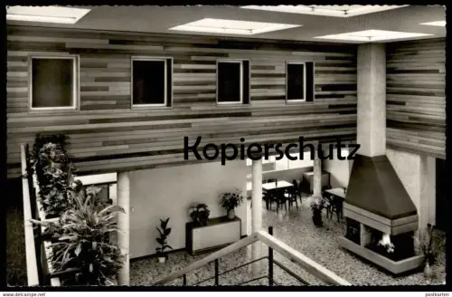 ÄLTERE POSTKARTE LANGSCHEID SUNDERN SORPESEE JUGENDHERBERGE EINGANGSHALLE Youth Hostel AK Ansichtskarte cpa postcard