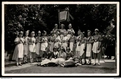 ALTE FOTO POSTKARTE KÖLN DAMEN QUARTETT SCHÜTZENGILDE KÖNIGSFORST SCHÜTZENFEST 1937 Majorettes festival cpa photo AK
