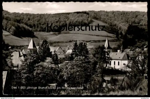 ÄLTERE POSTKARTE DAS 1000-JÄHRIGE BRUNSKAPPEL IM HOCHSAUERLAND AUGUST BÖRGER OLSBERG SAUERLAND Bezirk Arnsberg