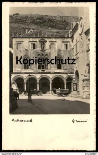 ALTE POSTKARTE DUBROVNIK PHOTO LJUBO TOSOVIC FOTOGRAF Ragusa Raguse Hrvatska Kroatien Croatia Rolls-Royce ? car postcard