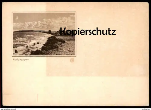 ALTE KÜNSTLER FOTO KARTE KÜHLUNGSBORN OSTSEE KÜSTE STRAND photo card