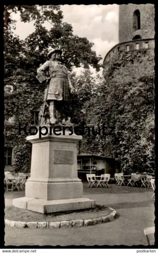 ÄLTERE POSTKARTE BIELEFELD SPARRENBURG MIT DENKMAL GROSSER KURFÜRST Burg monument castle cpa postcard AK Ansichtskarte
