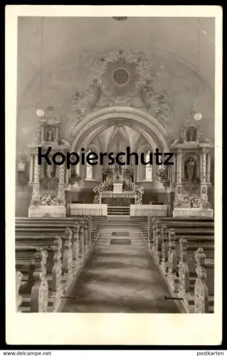 ALTE POSTKARTE DOLLENDORF BLANKENHEIM KATHOLISCHE PFARRKIRCHE Altar Fresko autel La Vierge cpa postcard Ansichtskarte AK