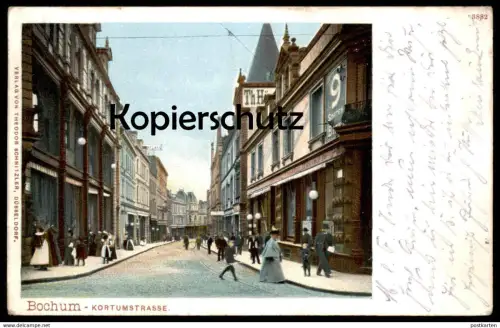ALTE POSTKARTE BOCHUM KORTUMSTRASSE GASTSTÄTTE MIT WERBUNG 9 SORTEN BIER beer bìere cpa AK Ansichtskarte cpa postcard
