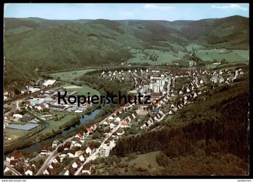 ÄLTERE POSTKARTE PLETTENBERG ESCHENSIEDLUNG LUFTBILD LUFTAUFNAHME PANORAMA cpa postcard AK Ansichtskarte