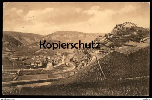 ALTE POSTKARTE MAISCHOSS UND RUINE SAFFENBURG PANORAMA Mayschoss Burg ruin cpa postcard AK Ansichtskarte