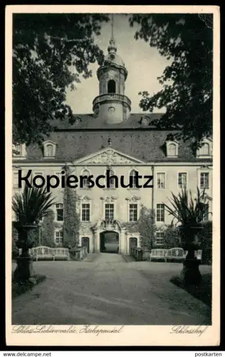 ALTE POSTKARTE SCHLOSS LICHTENWALDE ZSCHOPAUTAL SCHLOSSHOF 1930 Niederwiesa bei Zschopau castle chateau cpa postcard AK