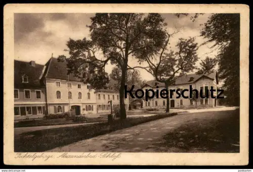 ALTE POSTKARTE ALEXANDERBAD SCHLOSS BAD ALEXANDERSBAD FICHTELGEBIRGE bei Wunsiedel castle Ansichtskarte AK cpa postcard
