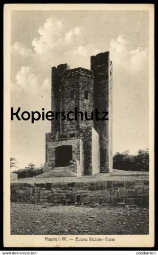 ALTE POSTKARTE HAGEN IN WESTFALEN EUGEN RICHTER TURM tour tower Ansichtskarte AK cpa postcard