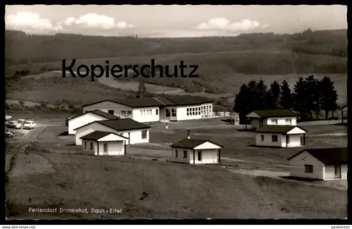 ÄLTERE POSTKARTE FERIENDORF DRONKEHOF RESTAURANT UND CAFÉ EIFEL DAUN AM KREUZBERG Ansichtskarte AK cpa postcard