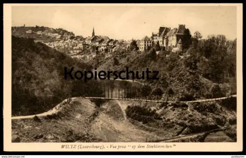 ALTE POSTKARTE WILTZ VUE PRISE OP DEM STEEKÄMMCHEN Wols bei Diekirch Luxemburg Luxembourg cpa postcard AK Ansichtskarte