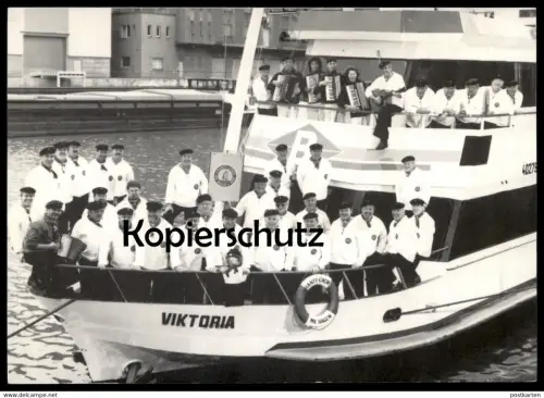 ALTE KARTE HAGEN WESTFALEN SHANTY CHOR AUF SCHIFF VIKTORIA Akkordeon choir choer Musik music musique cpa postcard