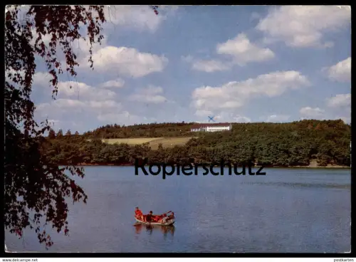 ÄLTERE POSTKARTE KIRCHHEIM BEI EUSKIRCHEN JUGENDHEIM STEINBACHTALSPERRE Talsperre barrage Ansichtskarte cpa postcard