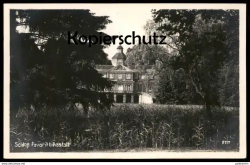ALTE POSTKARTE SCHLOSS FAVORIT BEI RASTATT SCHILF TANNE Favorite castle chateau AK Ansichtskarte postcard cpa