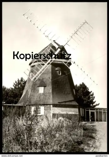 ÄLTERE POSTKARTE GNOIEN KREIS TETEROW HO-GASTSTÄTTE ZUR WINDMÜHLE Mühle Molen Mole moulin windmill mill AK Ansichtskarte