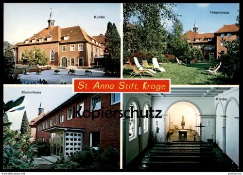 ÄLTERE POSTKARTE ST. ANNA STIFT KROGE EHRENDORF LOHNE bei Diepholz Sankt Anna Kirche AK Ansichtskarte postcard cpa