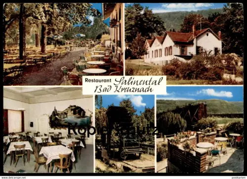 ÄLTERE POSTKARTE BAD KREUZNACH RESTAURANT SALINENTAL Mühle molen mole moulin Ansichtskarte AK postcard cpa