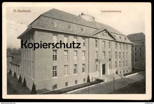 ALTE POSTKARTE MÖNCHENGLADBACH 1911 FEUERVERSICHERUNG Versicherung fire insurance assurance incendie AK postcard cpa