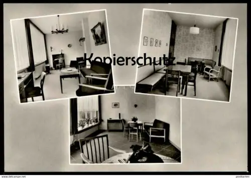 ÄLTERE POSTKARTE INSEL LANGEOOG CHRISTLICHES ERHOLUNGSHEIM BETHANIEN INNENRÄUME Ansichtskarte AK postcard cpa