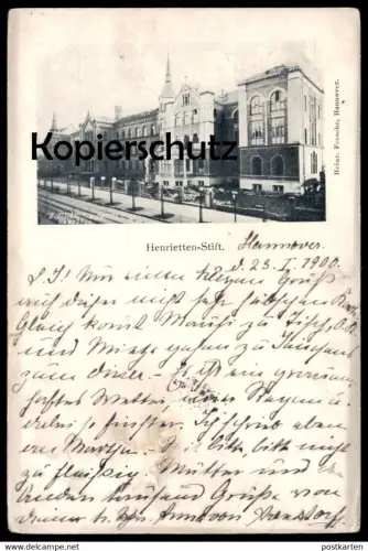 ALTE POSTKARTE HANNOVER HENRIETTEN-STIFT 1900 Henriettenstift maison de retraite nursing rest home Ansichtskarte AK cpa
