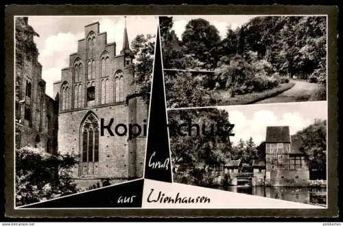 ÄLTERE POSTKARTE GRUSS AUS WIENHAUSEN KLOSTER KLOSTERPARK ALTE MÜHLE PARK Ansichtskarte AK cpa postcard