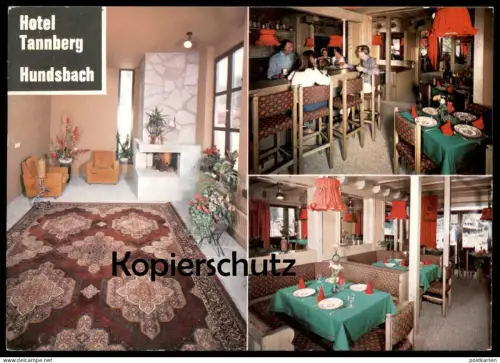 ÄLTERE POSTKARTE HUNDSBACH HOTEL RESTAURANT TANNBERG FORBACH SCHWARZWALD Black Forest la foret-noire Ansichtskarte AK