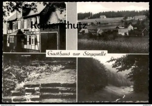 ÄLTERE POSTKARTE GROSSENBACH GASTHAUS ZUR SIEGQUELLE BAD LAASPHE SIEG EWALD SCHNEIDER AK cpa postcard Ansichtskarte