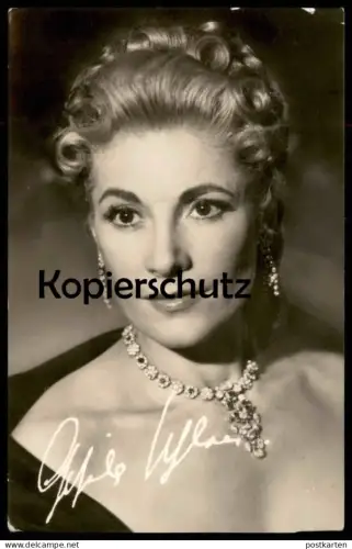 ALTE KARTE GISELA UHLEN FILM-SCHAUSPIELERIN HALSKETTE SCHMUCK STARFOTO VEB PROGRESS BERLIN DDR actress postcard hat cpa