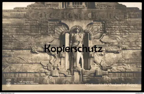 ALTE POSTKARTE VÖLKER-SCHLACHTDENKMAL IN LEIPZIG ST. MICHAEL VÖLKERSCHLACHTDENKMAL Denkmal Patriotenbund AK cpa postcard