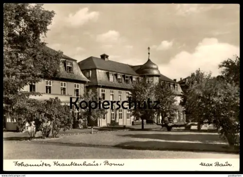 ÄLTERE POSTKARTE BONN JOHANNITER KRANKENHAUS FOTOGRAF MAX BAUR Hospital Ansichtskarte AK cpa postcard
