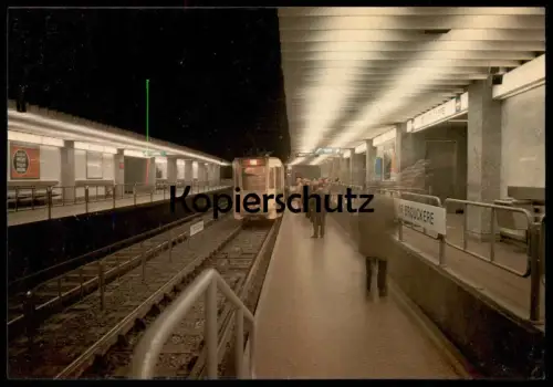 FÜNF ÄLTERE POSTKARTEN BRUXELLES METRO U-BAHN subway five postcards Ansichtskarte