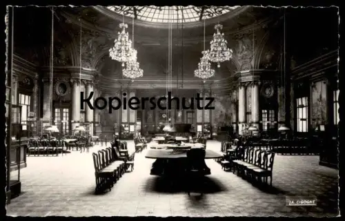 ÄLTERE POSTKARTE MONTE CARLO LE CASINO UNE SALLE DE LA ROULETTE Monaco Kronleuchter Lustre Ansichtskarte cpa postcard AK