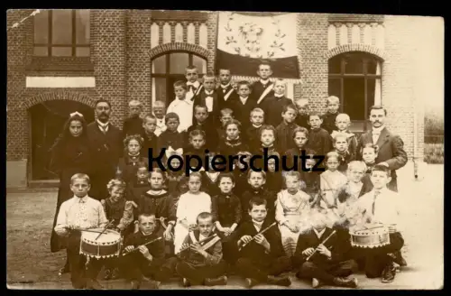 ALTE FOTO POSTKARTE FELDHAUSEN POST LANDWEHR LANGENFELD MUSIKVEREIN ? Photo