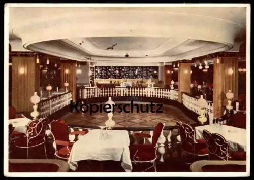 ALTE POSTKARTE MÜNCHEN REGINA PALAST HOTEL NEUE REGINA BAR MAXIMILIANSPLATZ 2 INNENANSICHT AK Ansichtskarte postcard cpa