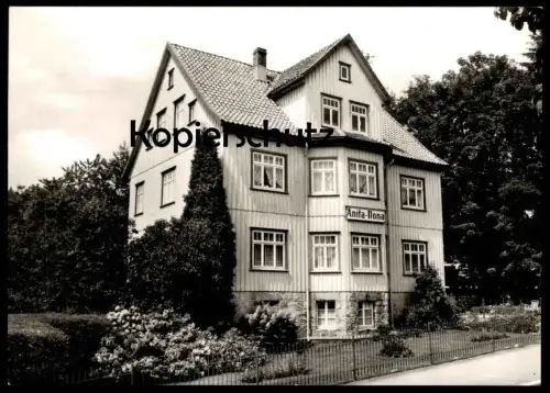 ALTE POSTKARTE BRAUNLAGE IM HARZ HAUS ANITA-ILONA HERZOG-JOHANN-ALBRECHT-STRASSE 32 postcard Ansichtskarte cpa AK