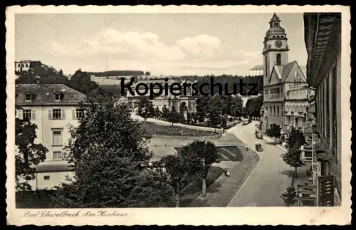 ALTE POSTKARTE BAD SCHWALBACH AM KURHAUS 1936 PANORAMA postcard Ansichtskarte AK cpa